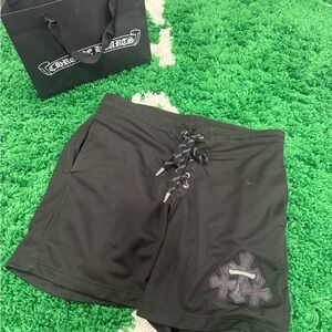 Rare Chrome Hearts Triple Cross Shorts